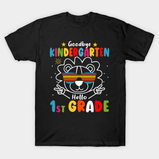 Goodbye kindergarten Graduation 2024 Hello 1st Grande Lion T-Shirt